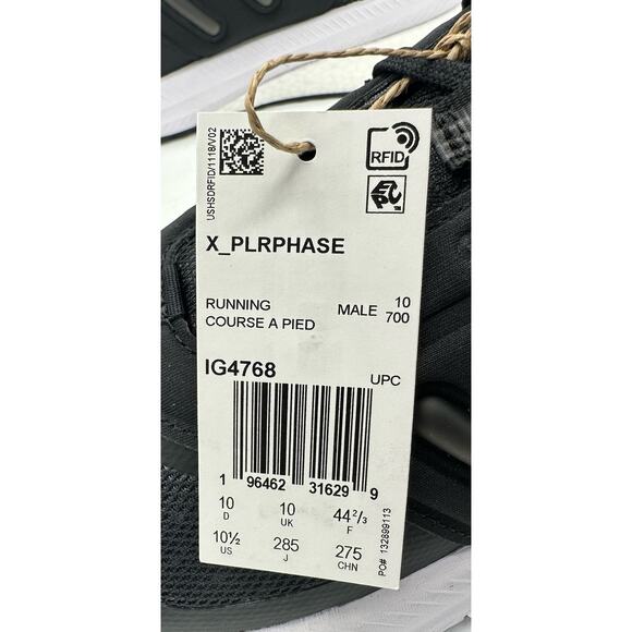 ADIDAS IG4768 X_PLRPHASE SHOES Black White Mens Size 10.5 New - Picture 6 of 6